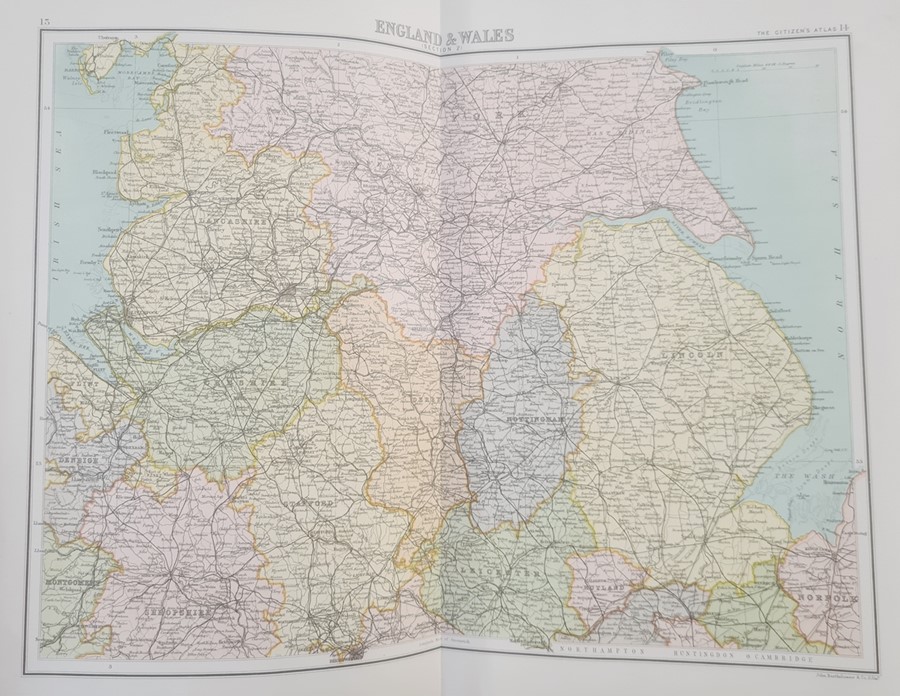 Bartholomew, J G  "The Citizen's Atlas", published by George Newnes in its 20 original parts, with - Image 5 of 16