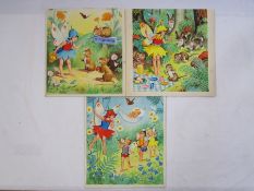 Three children's illustrations by G Higham, two signed 'G Higham', one initialled 'GH', depicting