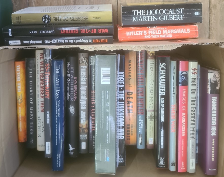 Militaria, three boxes of books mainly on the subject of WWII, including Tim Bean and Will Fowler " - Image 2 of 6