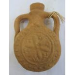 Circa 6-8th AD pilgrim's flask, probably Palestine, 9.5cm  This item is from the collection of