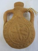 Circa 6-8th AD pilgrim's flask, probably Palestine, 9.5cm  This item is from the collection of