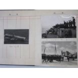 Post WWII photograph album with photographs of the Aircraft carriers HMS Vulnerable and HMS
