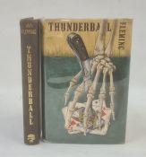 Fleming, Ian "Thunderball", Jonathan Cape 1961, white ep, blindstamped shadow of a skeleton hand,