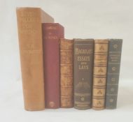 Assorted volumes, including T.E. Lawrence 'Seven Pillars of Wisdom', 'By his friends', 'Goldsmith'