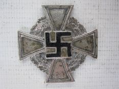 Please note amendment: German Nazi Faithful service medal missing ribbon suspension ring, AF (