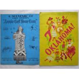 Theatre Royal, Drury Lane 'Oklahoma' brochure and a souvenir of Emile Littler's 'Annie Get Your Gun'