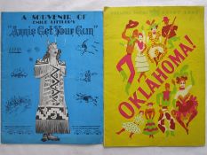 Theatre Royal, Drury Lane 'Oklahoma' brochure and a souvenir of Emile Littler's 'Annie Get Your Gun'