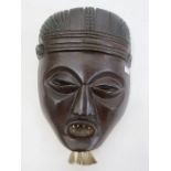 African mask, circa 1930's, 25cm long