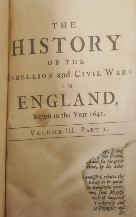 Antiquarian - Clarendon Edward, Earl " History of the Rebellion and Civil Wars in England ....." - Image 30 of 36