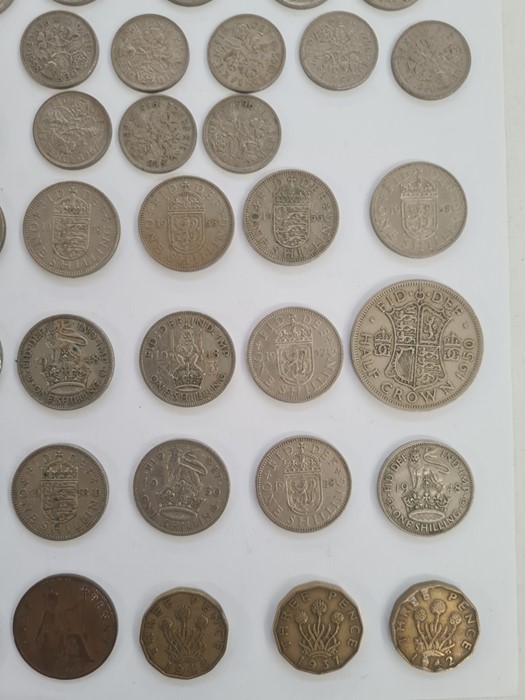 Quantity of 20th century coinage to include threepenny bit, shillings and sixpences - Image 4 of 10