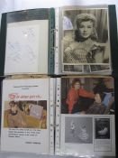 Quantity of signed photographic prints to include Vera Allen, Eric Portman, Michael Redgrave,