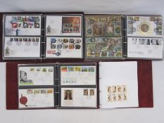 Three stock books and four albums of First Day Covers and loose stamps, etc (1 bag)