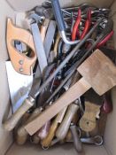 Quantity of tools to include saws, files, spanners, etc (1 box)