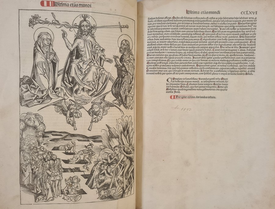 Schedel, Dr Hartmann " The Nuremberg Chronicle"  illustrated with woodcuts by Michael Wohlgemuth, - Image 3 of 16