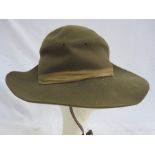 World War II British Army slouch hat dated 1943