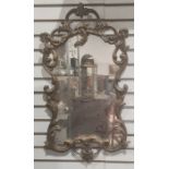 Modern mirror in the rococo taste with moulded frame, 70cm x 37.5cm