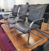 Set of three Dauphin office chairs (3)