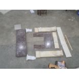 Marble fire surround (in pieces)
