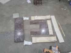 Marble fire surround (in pieces)