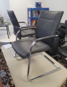 Pair of Dauphin office chairs (2)