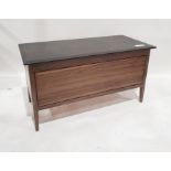 Modern trunk with leatherette covered top, 105cm wide x 55cm high