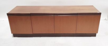 Mid-century teak sideboard by G-Plan raised on plinth base, 152 x 47.5cm