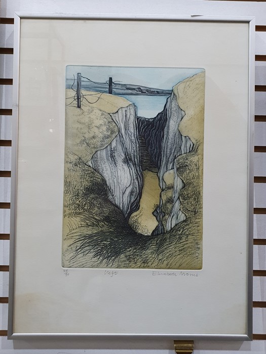 Maureen Black - 20th century Artist proof etching "Evening in Collioune", signed and titled in - Image 4 of 6