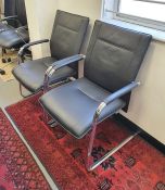 Pair of Dauphin office chairs (2)