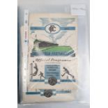 Assorted Chesterfield town football programmes, including 1956 Chesterfield versus Mansfield,