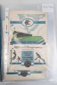 Assorted Chesterfield town football programmes, including 1956 Chesterfield versus Mansfield,