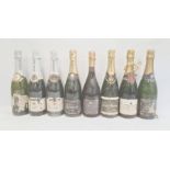 Six bottles of champange and eight other various sparkling wines to include Lanson Black Label,