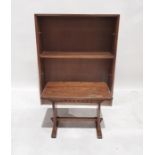Open bookcase and an single oak coffee table (2)