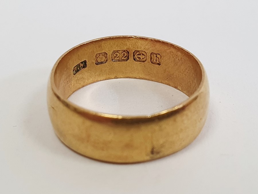 9ct gold wedding ring, approx. 5g - Image 2 of 2