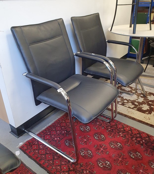 Pair of Dauphin office chairs (2)