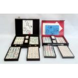 Two boxed Mahjong sets