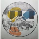 Alfred Harris  Artist's proof colour print "Folded Hands", signed lower right and dated '74, 26cm