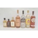 Selection of spirits including litre bottles of Havana Club rum, Southern Comfort Imperial