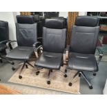 Dauphin office swivel chair and two further (3)