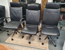 Dauphin office swivel chair and two further (3)