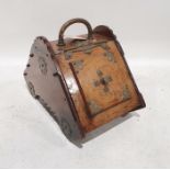 19th century walnut and brass coal bucket Condition ReportIt does not have a liner inside, just