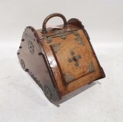 19th century walnut and brass coal bucket Condition ReportIt does not have a liner inside, just