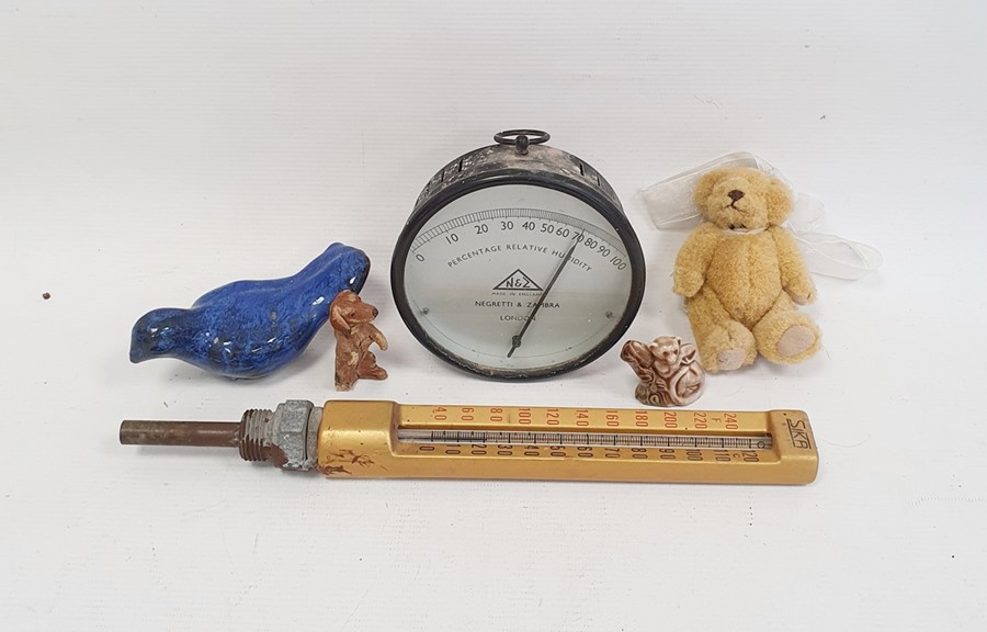 Negretti & Zambra barometer, a Sika thermometer, various padlocks, etc