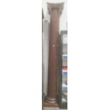 Large modern wooden Corinthian column, approx 235cm high