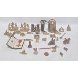 Cased OBE medal, marked Sterling to reverse, assorted badges, metalware, jockey club binoculars,