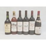 Collection of French (mainly red) wines including three bottles 1995 Chateau de la Jaubertie