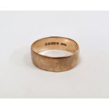 9ct gold wedding ring, approx. 3g CHANGED TO 9CT