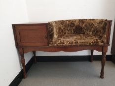 Oak-framed telephone table