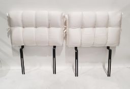 Pair of upholstered single headboards (2)