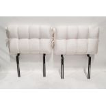 Pair of upholstered single headboards (2)