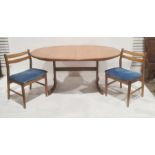 Mid century G-Plan extending dining table in teak and eight chairs (9)